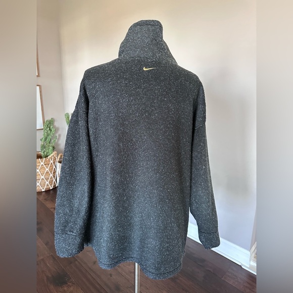 EUC Nike Fleece Pullover with Kanga Pocket & Funnel Drawstring Neck - Picture 3 of 11